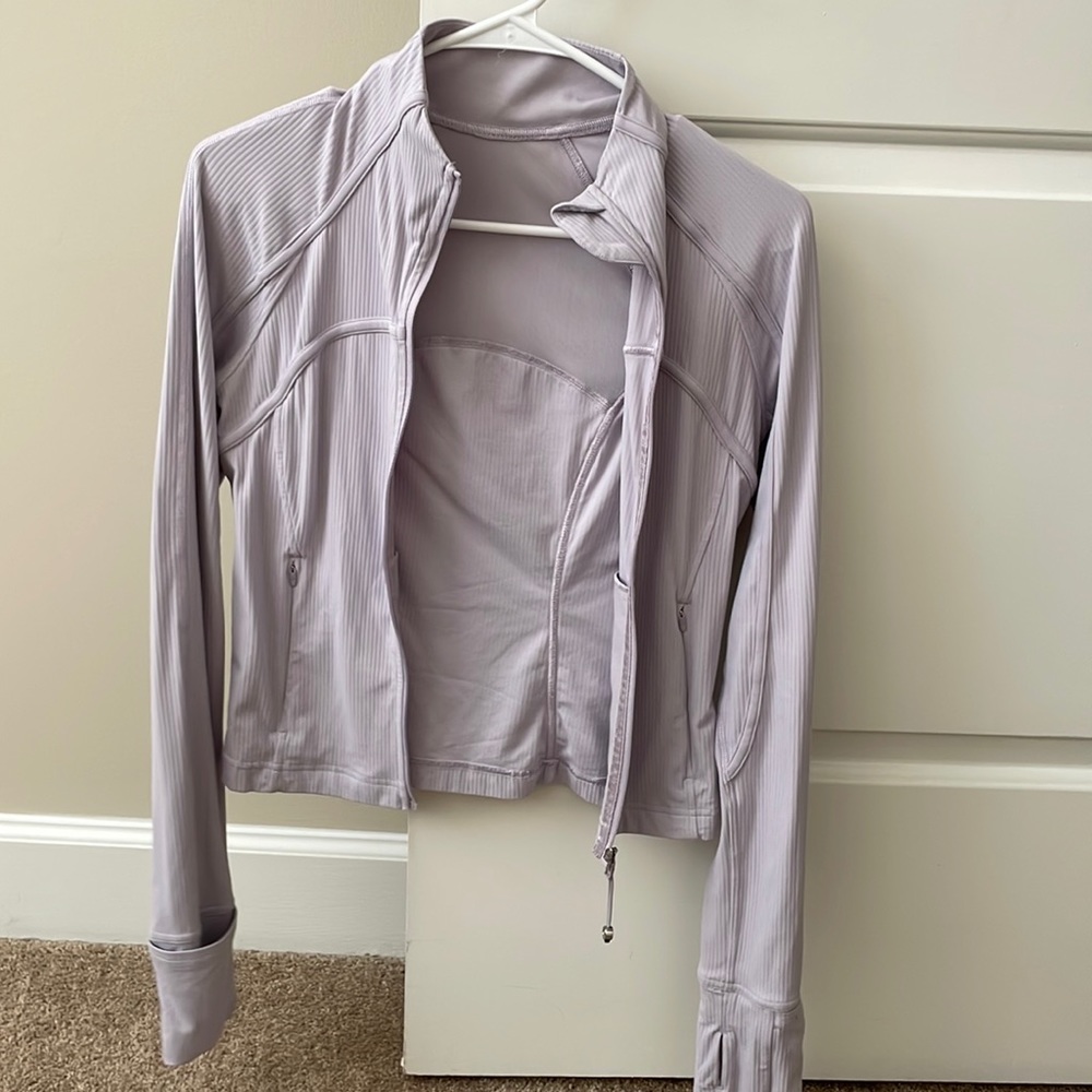 Lavender cropped define jacket